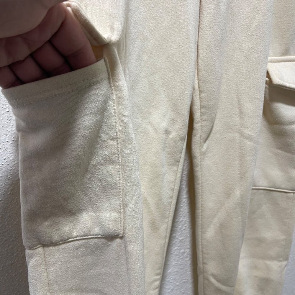Beige Cargo Girls' Jogger Pants With Elastic Waistband & Pockets Size S - Picture 4 of 10